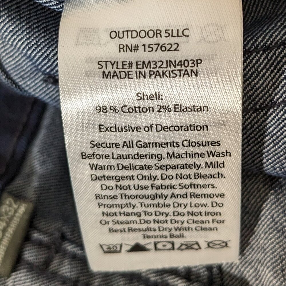 Eddie Bauer Men's Flex Jeans Slim Fit Size 38 X 30 Blue NWT - Picture 4 of 7